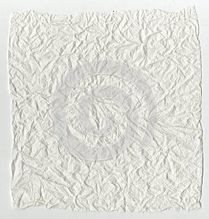 Texture of white tissue paper, background or texture. White textured WC crumpled paper with a wavy pattern.