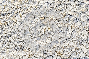 Texture of white wall. small pebbles