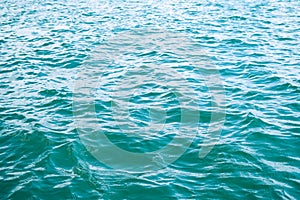 Texture White Wave on Blue Sea Water Background