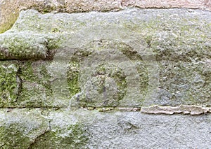 Texture of whitened masonry as background