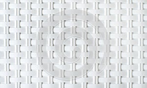 Texture of wicker white plastic