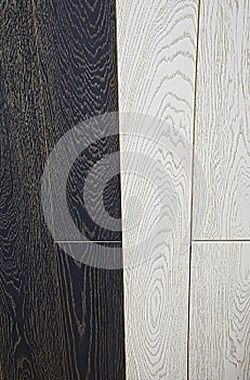 Texture wood. Painted in white and black color. Bronze and gold patina. Boards geometry - trapezium. Textured background