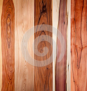 Texture of wooden planks closeup