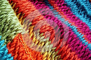 Texture of Wool: Close-Up Image of Woven Fabric