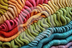 Texture of Wool: Close-Up Image of Woven Fabric