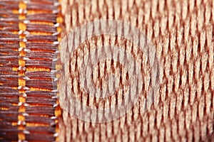 Texture of wool fabric weave
