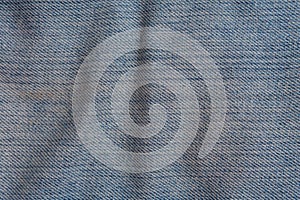 Texture of worn blue jeans