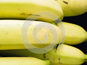 Texture of yellow banana ingredient of asia healthcare food with