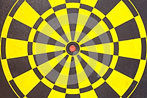 Texture of yellow and black dart board