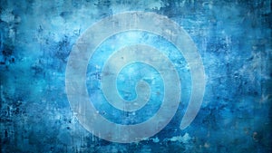 Textured abstract blue paint background with distressed effect image