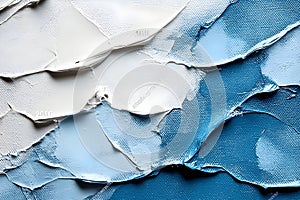 Blue and White Impasto Texture