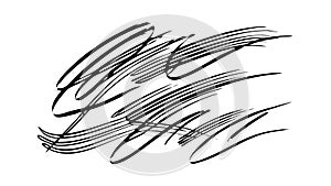 Textured Abstract Scribble Line Pattern, vector design Generative AI