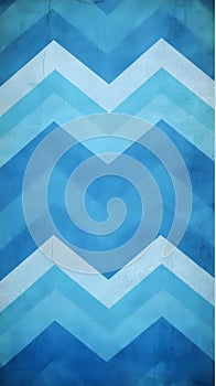 Abstract Blue Chevron Pattern Background with.