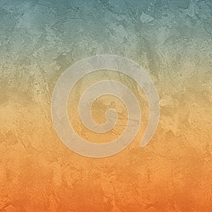 A textured background featuring a gradient from orange at the bottom to blue at the
