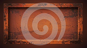 Rusty Metal Frame Background