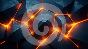 Textured background with glowing geometric shapes and lava-like patterns, showcasing vibrant colors and sharp contrasts photo