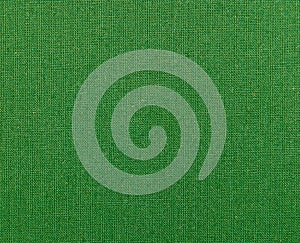 Textured background of green natural textile