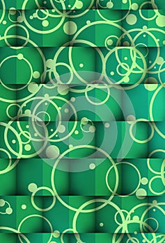 Cubes of shadows on circles