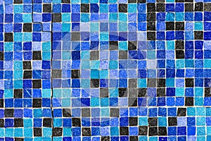 Textured background of mosaic wall