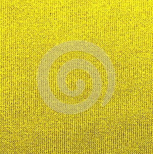 Textured  background of yellow fabric