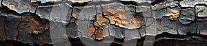 Textured Bark Pattern in Dark Browns and Greys with Cracked Surface photo