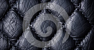 Textured black leather background