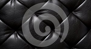 Textured black leather background