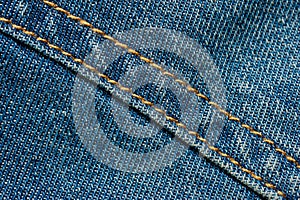 Textured blue denim texture stitched with a button-up texture