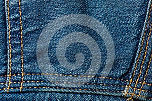 Textured blue denim texture stitched with a button-up texture