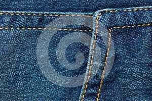 Textured blue denim texture stitched with a button-up texture