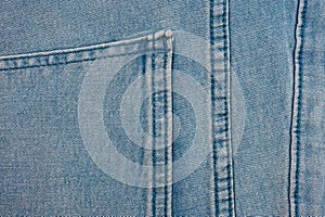 Textured blue denim texture stitched with a button-up texture