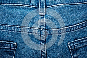 Textured blue denim texture stitched with a button-up texture