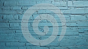 Textured Blue Painted Brick Wall Background