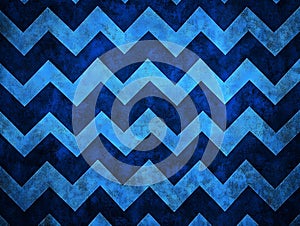 Blue Chevron Pattern Grunge Texture Zigzag.