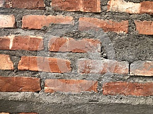 Textured Brick Wall Architecture Pattern