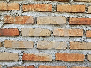 Textured Brick Wall Pattern in Close-up View