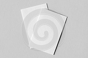 Textured business card mockup, vertical orientation. 55x85 mm