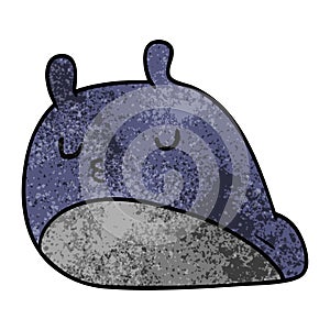 textured cartoon kawaii fat cute slug