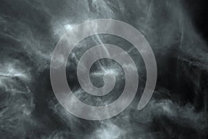 Textured cloud,Abstract black,isolated on black background