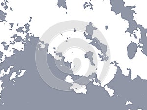 Textured Cloud Cartographic Map Vector Background