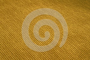 Textured corduroy furniture fabric in yellow colors