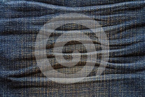 Textured creased denim striped jeans