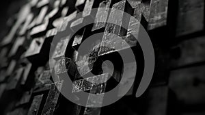 Textured dark geometric shape modern abstract background