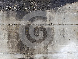 Textured derelict concrete wall