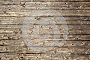 Textured detailed wooden flooring from the boards on the beach. Fragment