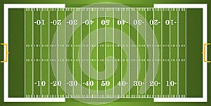 Textured Grass American Football Field