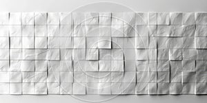 Textured grid pattern on a white background showcasing depth and dimensionality