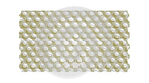 Textured Hexagonal Grid Pattern Seamless Vector, vector design Generative AI