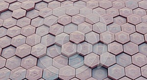 Textured Hexagonal Pattern Background