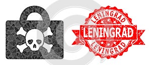 Textured Leningrad Seal And Mortal Case Triangle Mocaic Icon